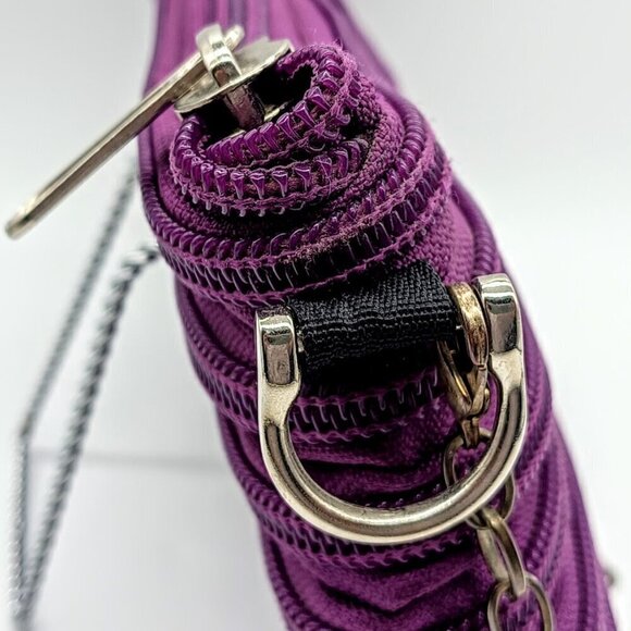 Bam Bags Purple Original Zipper Handbag - Picture 6 of 9